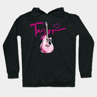 Taylor First Name I Love Taylor Girl Cute Guitar Hoodie